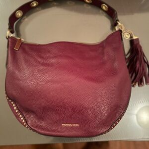 Michael Kors Burgandy Brooklyn Large bag - great condition!!